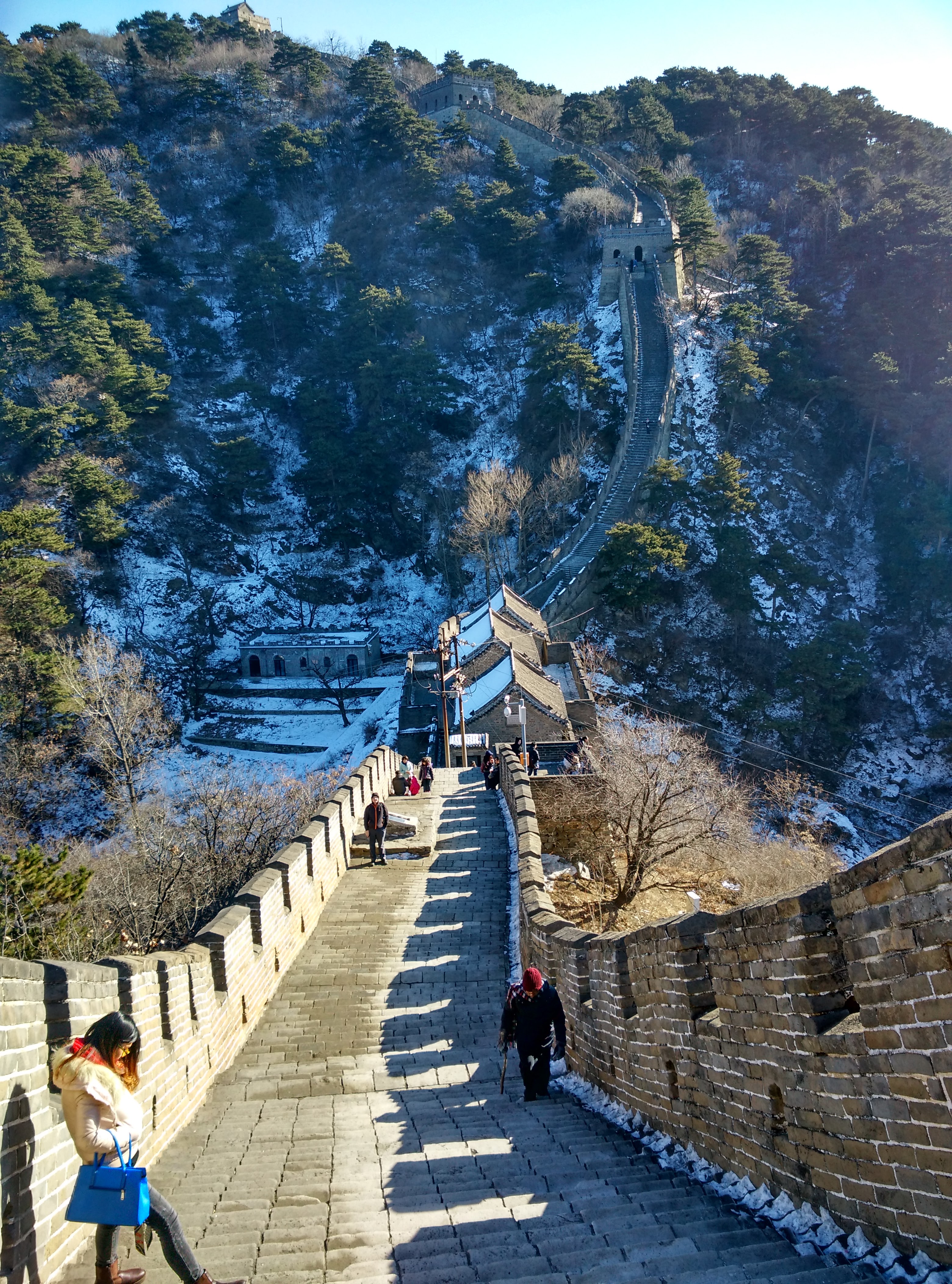 На вершине Великой Китайской стены. Участок Мутяньюй